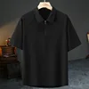 Black 2803 Polo collar short sleeve