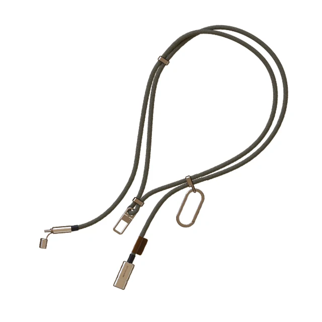 Multifunction Customized Lanyard 60w Type C to Type C Charging Cable Cell Phone  Necklace