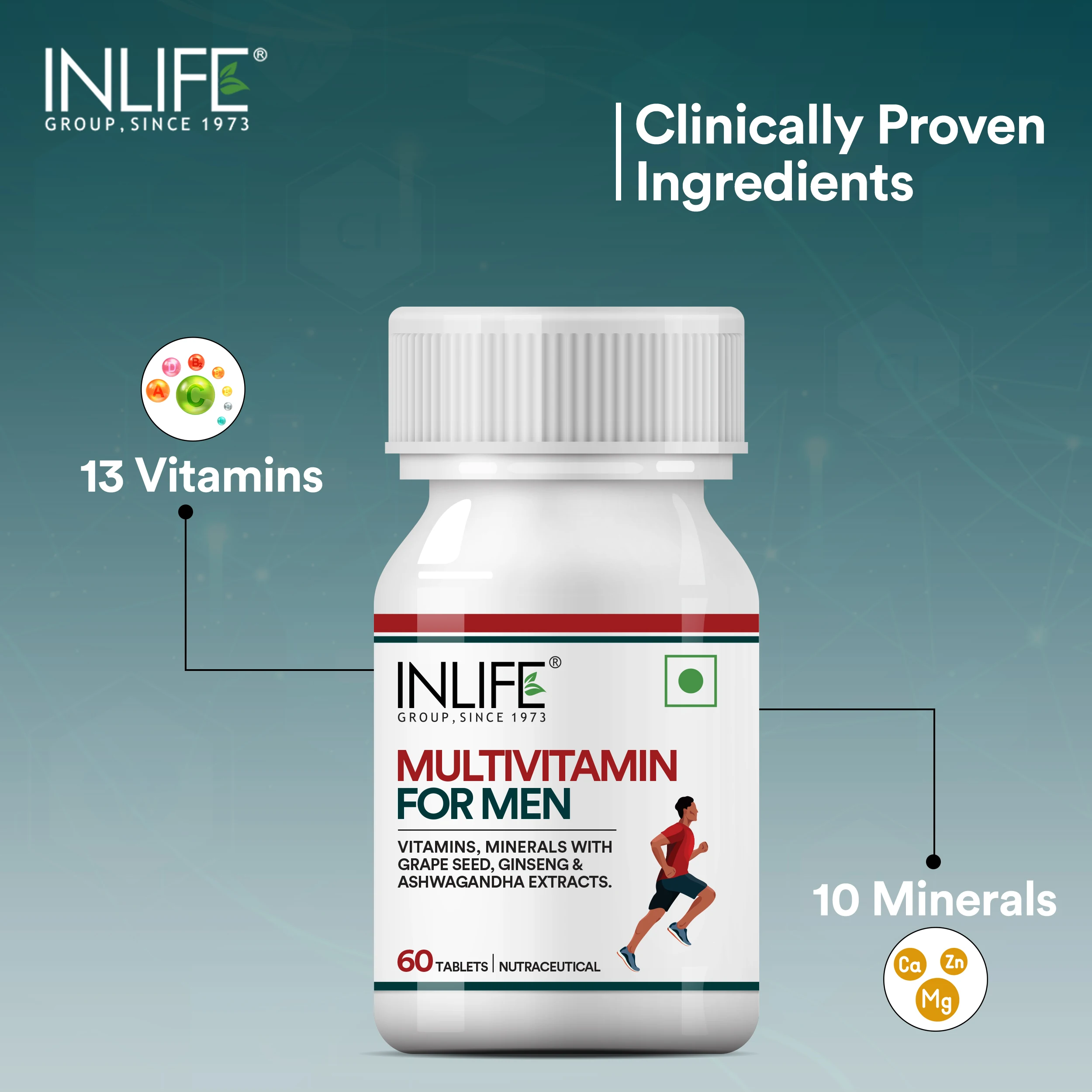 Private Label Multivitamin for Men Complex Vitamin Multimineral With Antioxidant Supplements Enhanced Multivitamin Tablets