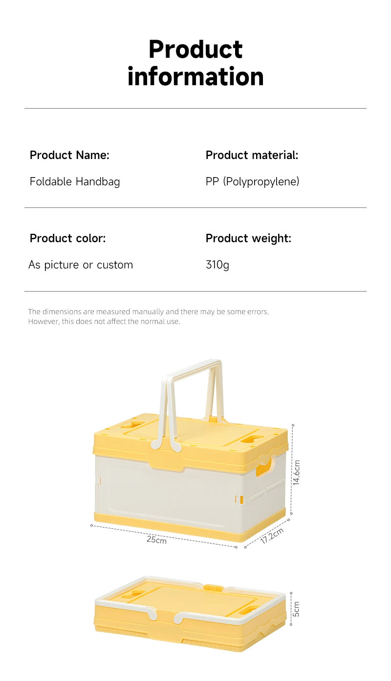 item no6009 new arrival factory household multipurpose durable reliable plastic folding storage box collapsible storage crate with lid-2