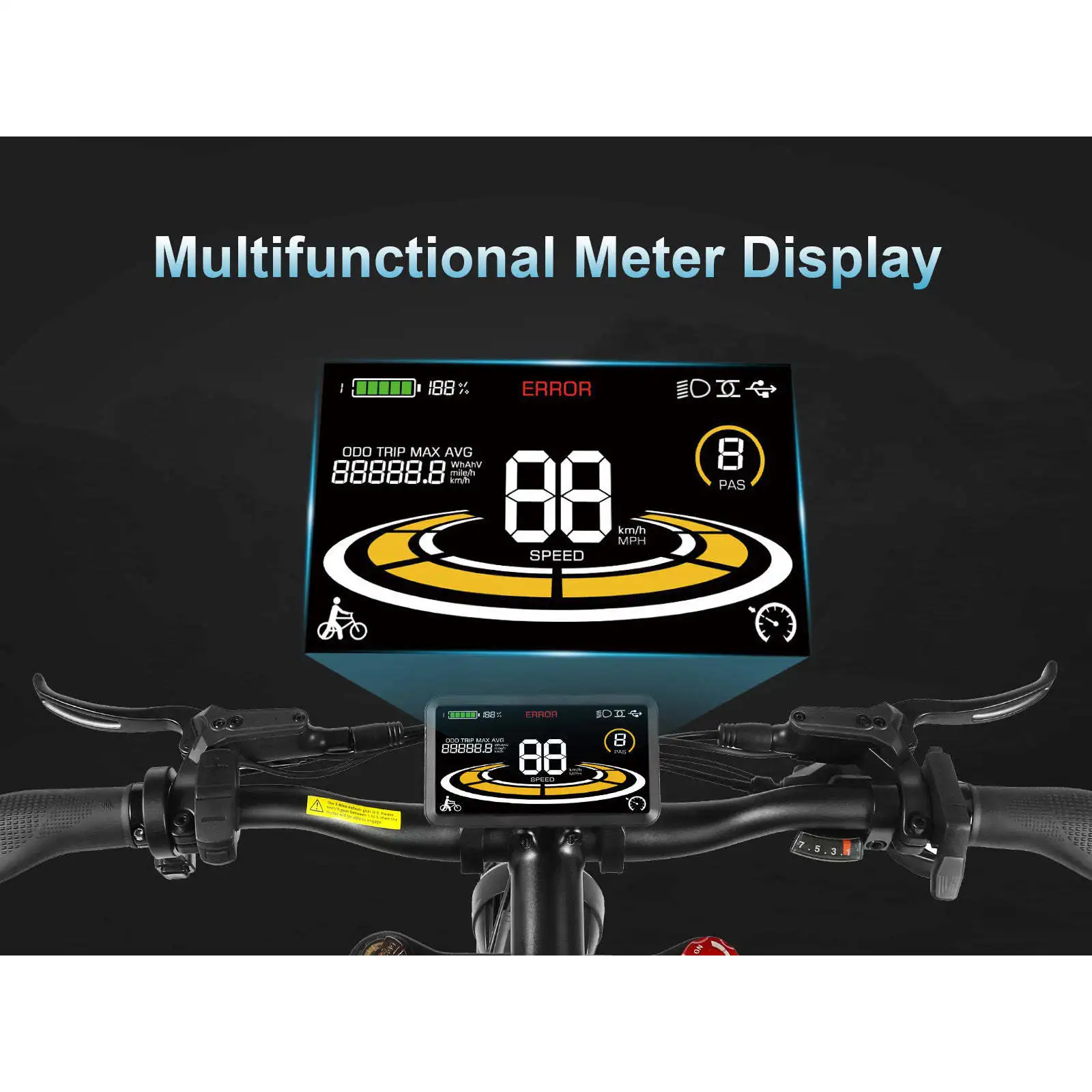 RSA08-II 1000W All Terrain Electric Road Bike Premium Paved and Off-Road Riding Experience