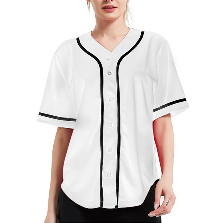 Source Baseball Jersey for Women Adult Oversized Button Down Short Sleeve  Striped Baseball Shirt blank baseball jersey on m.