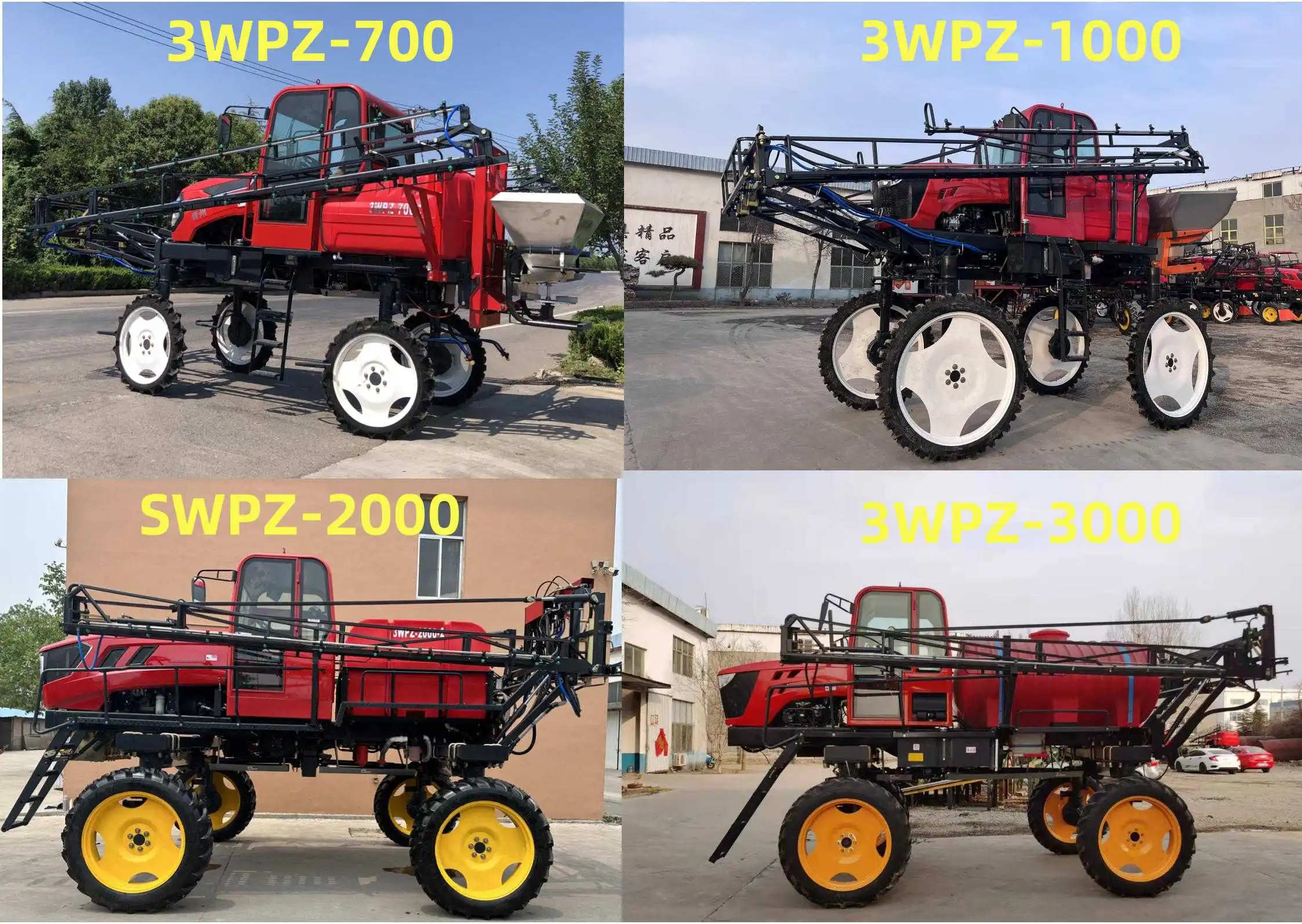 1000 Liter Water Tank Self Propelled Tractor Sprayers Diesel Engine ...