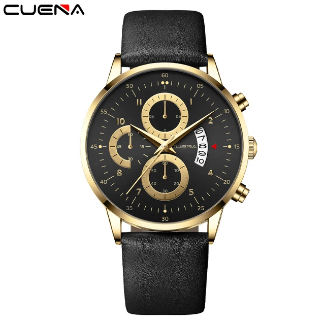 Cuena 6014 Fashion Luxury Quartz Waterproof Watch