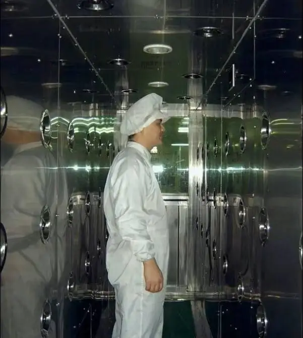 Factory direct sale clean room air shower - automatic induction, stainless steel, for dust removal in slaughterhouses