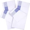 White With Blue Stripe