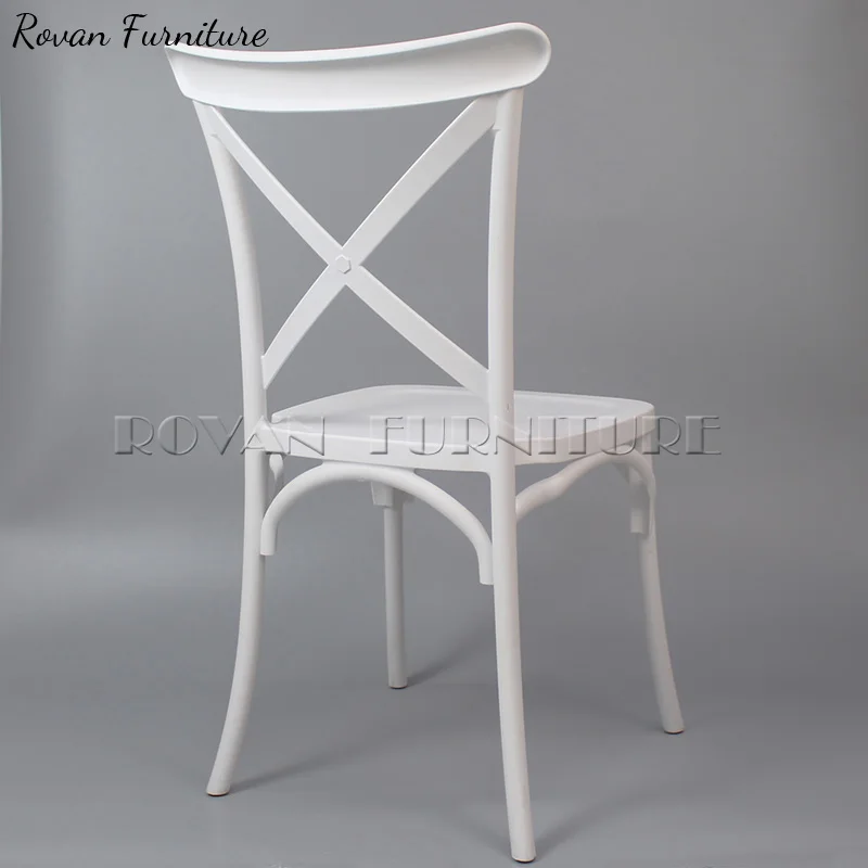 Event X Back Cross Back Chair White Pp Resin Plastic 2023 New Good Quality Wedding Dining Room Furniture Modern Hotel Chair