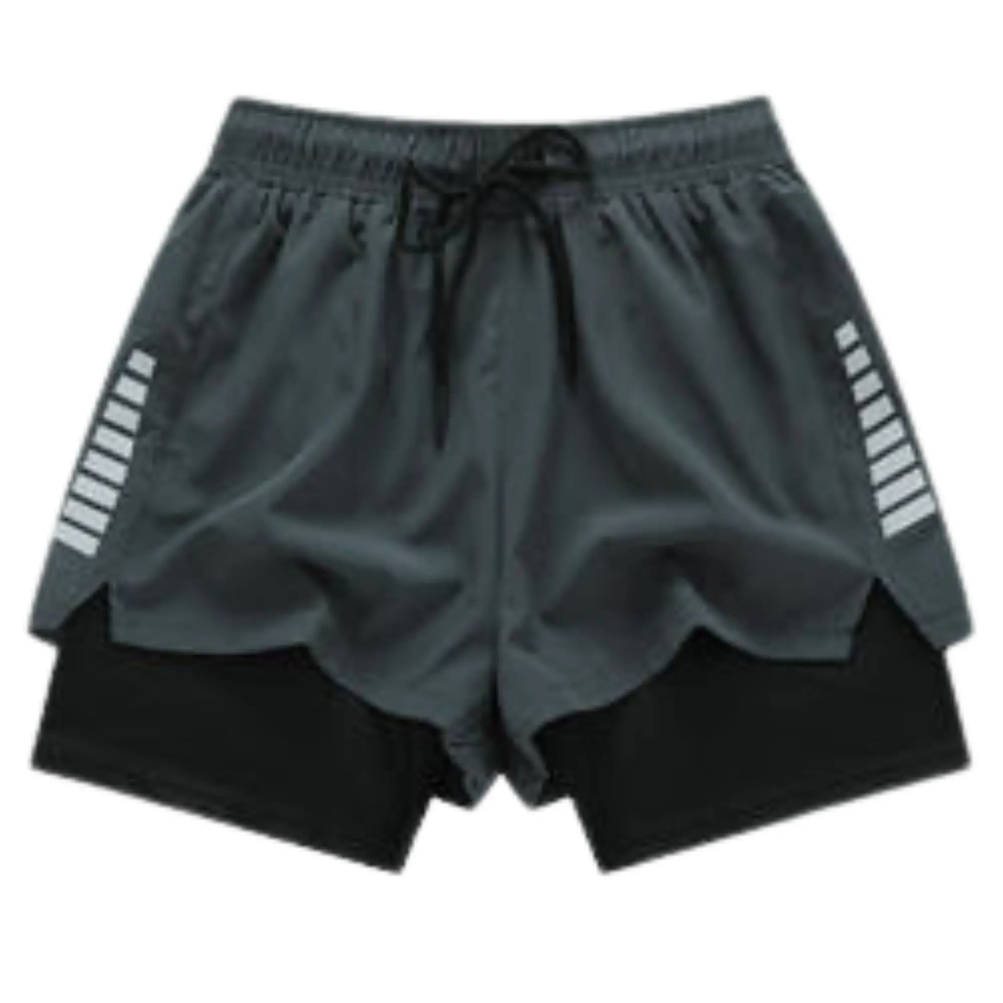 Gym Shorts Men 90 Polyester 10 Spandex Compression 5 Inch Quick Dry