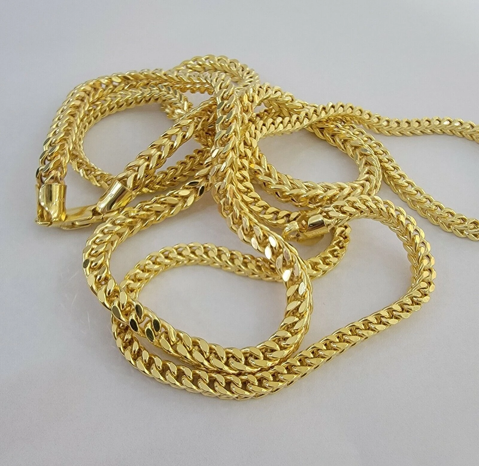 Wholesale Custom Gold Franco Chain Bracelet Hot Selling 10k 14k 18k ...