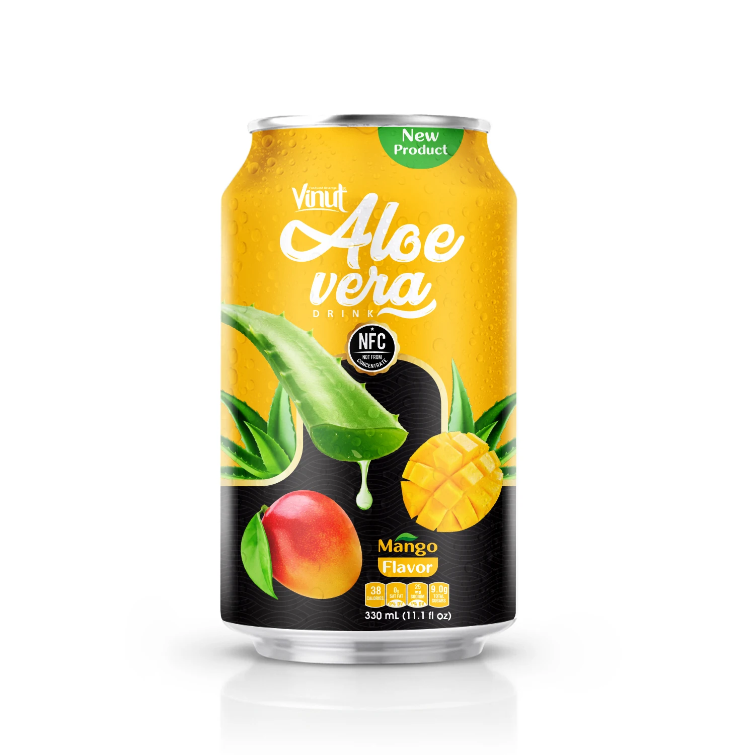 330ml Pack 24 Aloe Vera Mango Juice Drink Zero Sugar Zero Calories Orange  Pineapple Flavoured Seltzer Water Puree| Alibaba.com