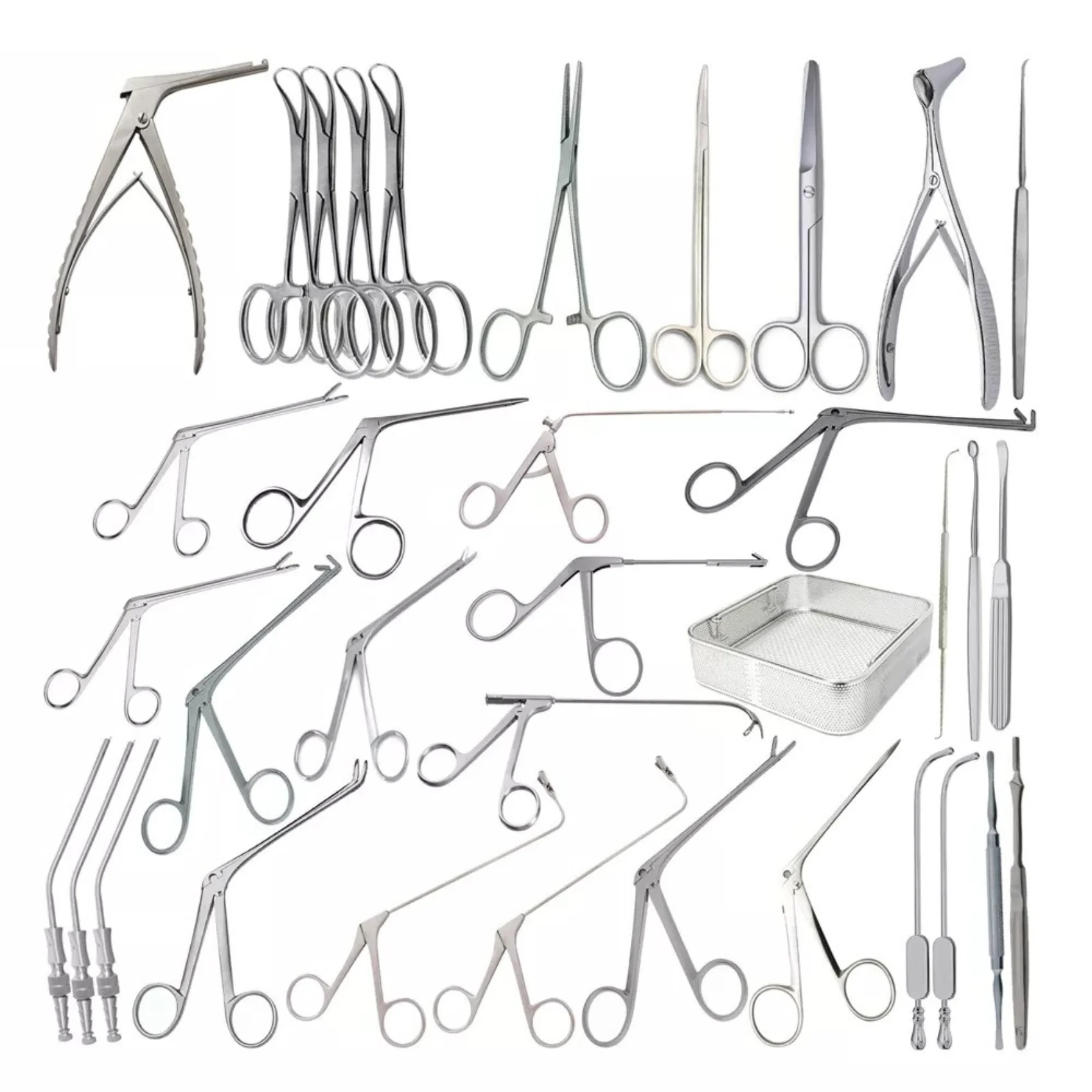 Fess Instruments Complete Set of Sinus Surgery ENT Instruments/Reusable Tools