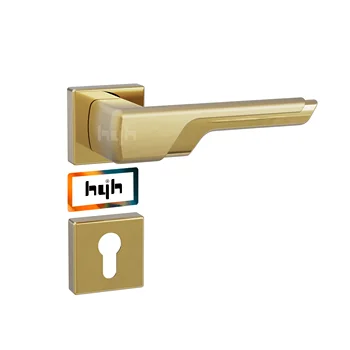 hyh Rose Gold Internal Round Door Handle Front Door & Window Handle Luxury Matt Black Door Handle Without Lock