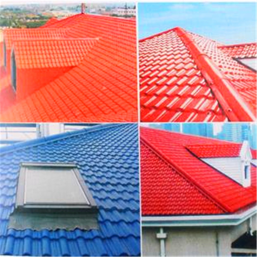 Tejas Pvc ASA Synthetic Resin Roof Tiles Corrugated PVC Shingle Tile UPVC Plastic Roofing Sheets