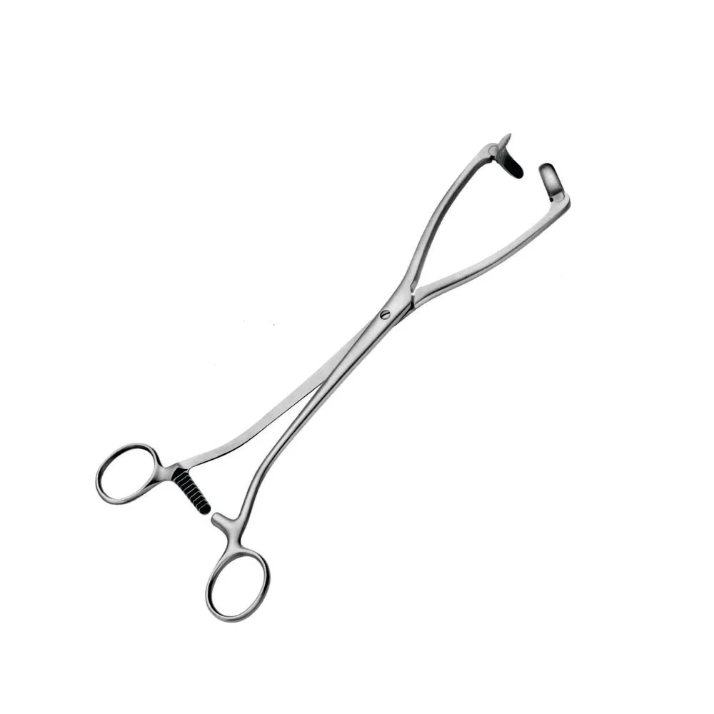 Museux Tenaculum Forceps 3 X 3 Teeth # 2 -  11 mm Uterine Forceps Stainless Steel  Gynecology Instruments 26 Cm/ 10 1/4"