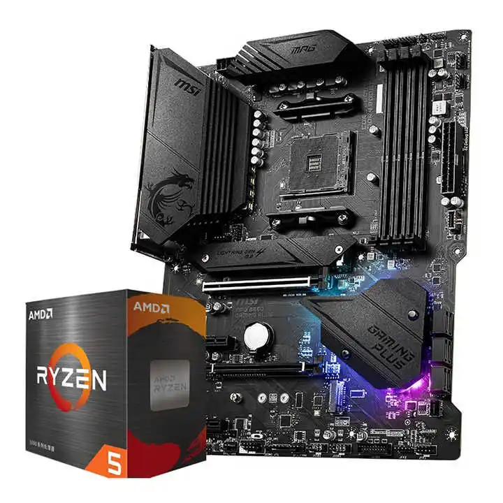 MSI MPG B550 Gaming Motherboard with Ryzen R5 5600X & R7 5800X
