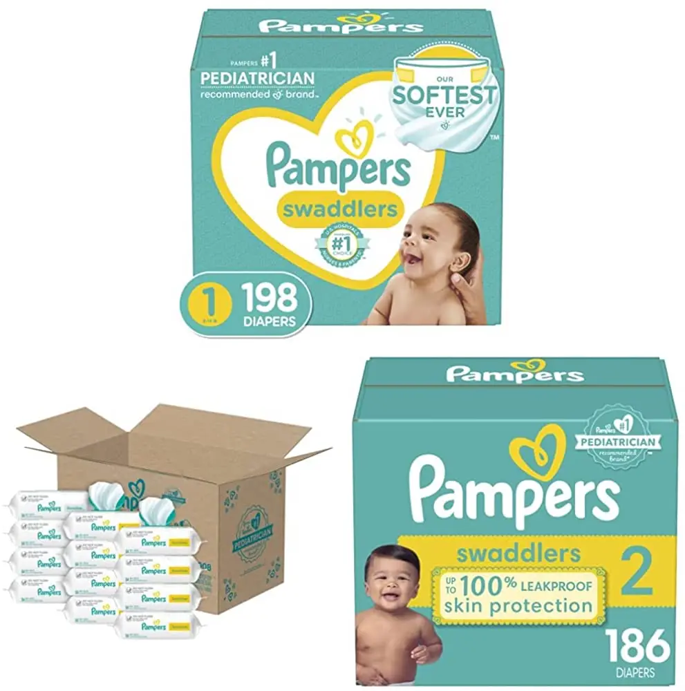 Latest Stock Arrival Diapers Size 1/newborn 198 Counts Pampers