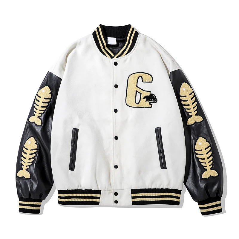 Custom Design Yellow and Black Varsity Jacket - Maker of Jacket