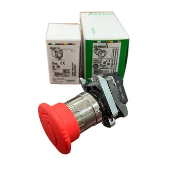 Steel Schneider XB4BS8442 Emergency Stop Switch - IP66/67/69