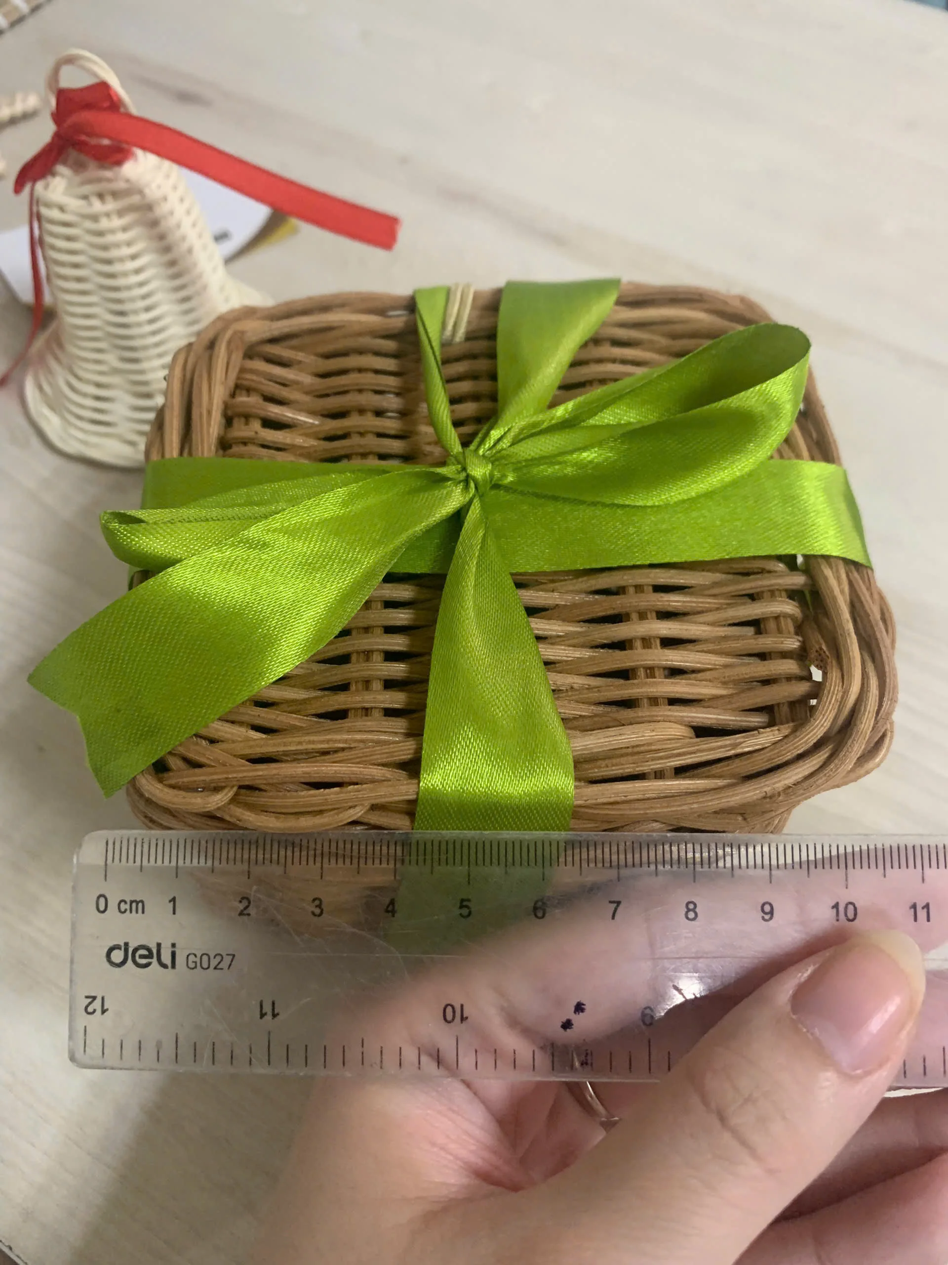 Wicker Rattan Bells Handmade Christmas Tree Ornaments Rattan Star Acorn Decoration Parties Lighting Features - CARYLN