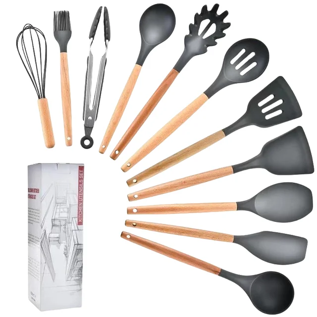 Non Toxic Cooking Utensils Set, Silicone Spatula Set, Non Stick Cooking Utensils, Silicone Cooking Utensils Set Non Stick