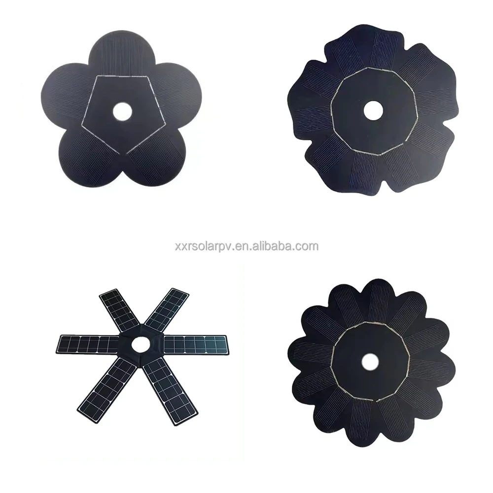New Arrival Customized Flower Shape Sunpower Solar Panel 55V 330W Fiore Fotovoltaico Prezzo Pannelli Solare