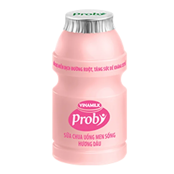 Vinamilk Probi Drinking Yogurt Strawberry Flavor High Quality Wholesale 65ml X 50