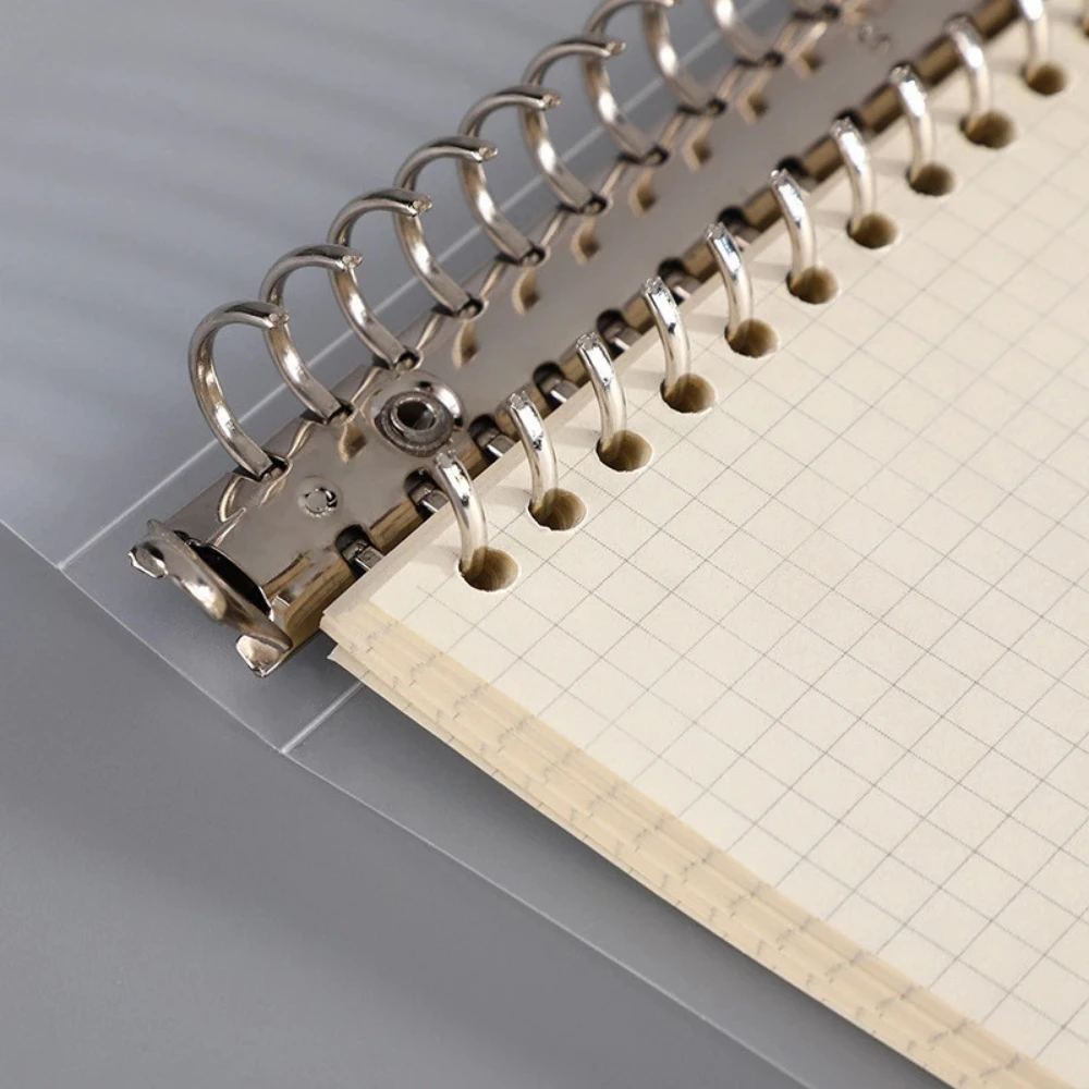 Plastic PP Cover Notebooks A5 B5 PP Plastic Hardcover Lose-Leaf Replaceable Paper Ring Bound Notebook Supplier From Vietnam
