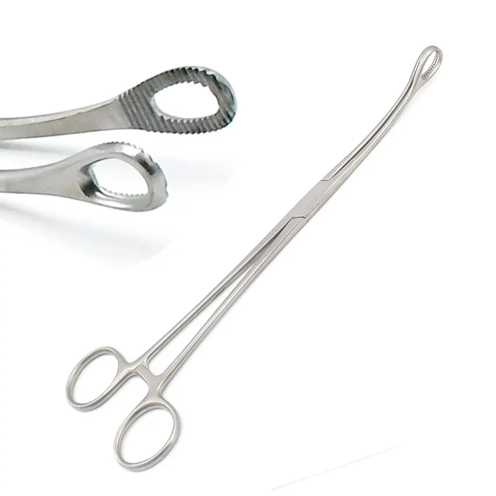 7" Slotted Nonlocking Foerster Sponge Forceps Straight Surgical