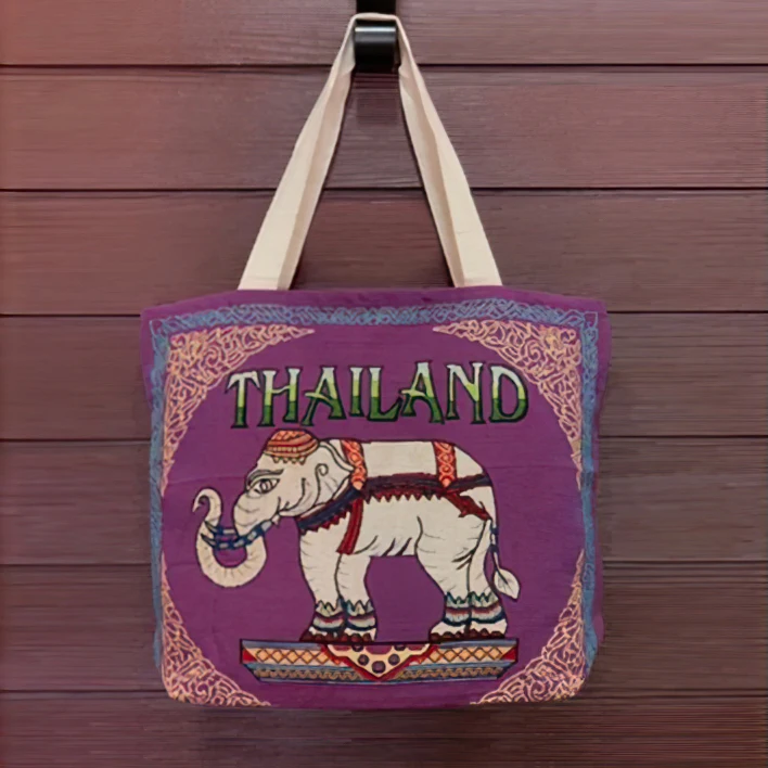 Indie Boho Hippy Backpack, buy Hand Made Cotton Bag, Elephant Design Hippie Beach Pe