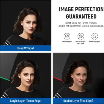 NEEWER Foldable Scrim Flag Kit, 24x36in/60x90cm 5 in 1 Photography Flag Panel Lighting Reflector Diffuser Light Modifier Shaper detail image