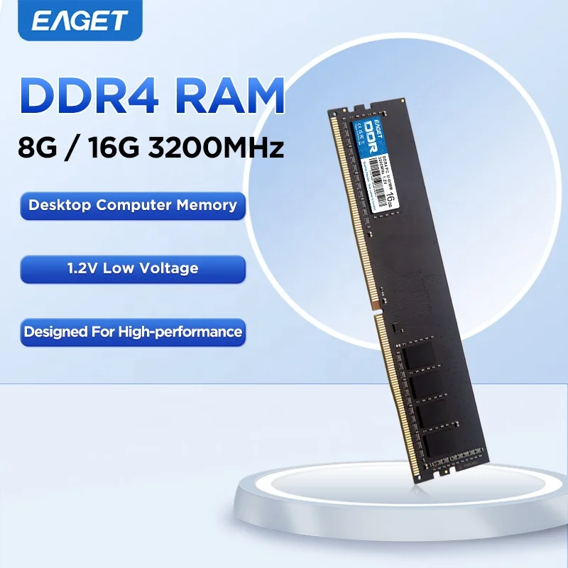 EAGET P40 Gaming Desktop with 16GB DDR4 3200MHz RAM - High-Speed