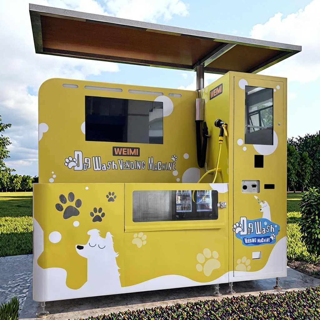 Self-Service Pet Washing Vending Machine with Touch Screen Coin Payment System and SDK Function