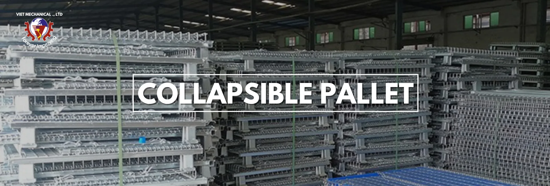 Industrial Stackable Cargo Storage Collapsible Logistic Wire Basket