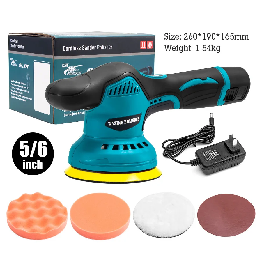 Хорошее качество 280 Вт двигатель 2800 ~ 5500 об./мин. Беспроводной автомобильный Автомобильный буфер Электрический полировщик полировальный станок