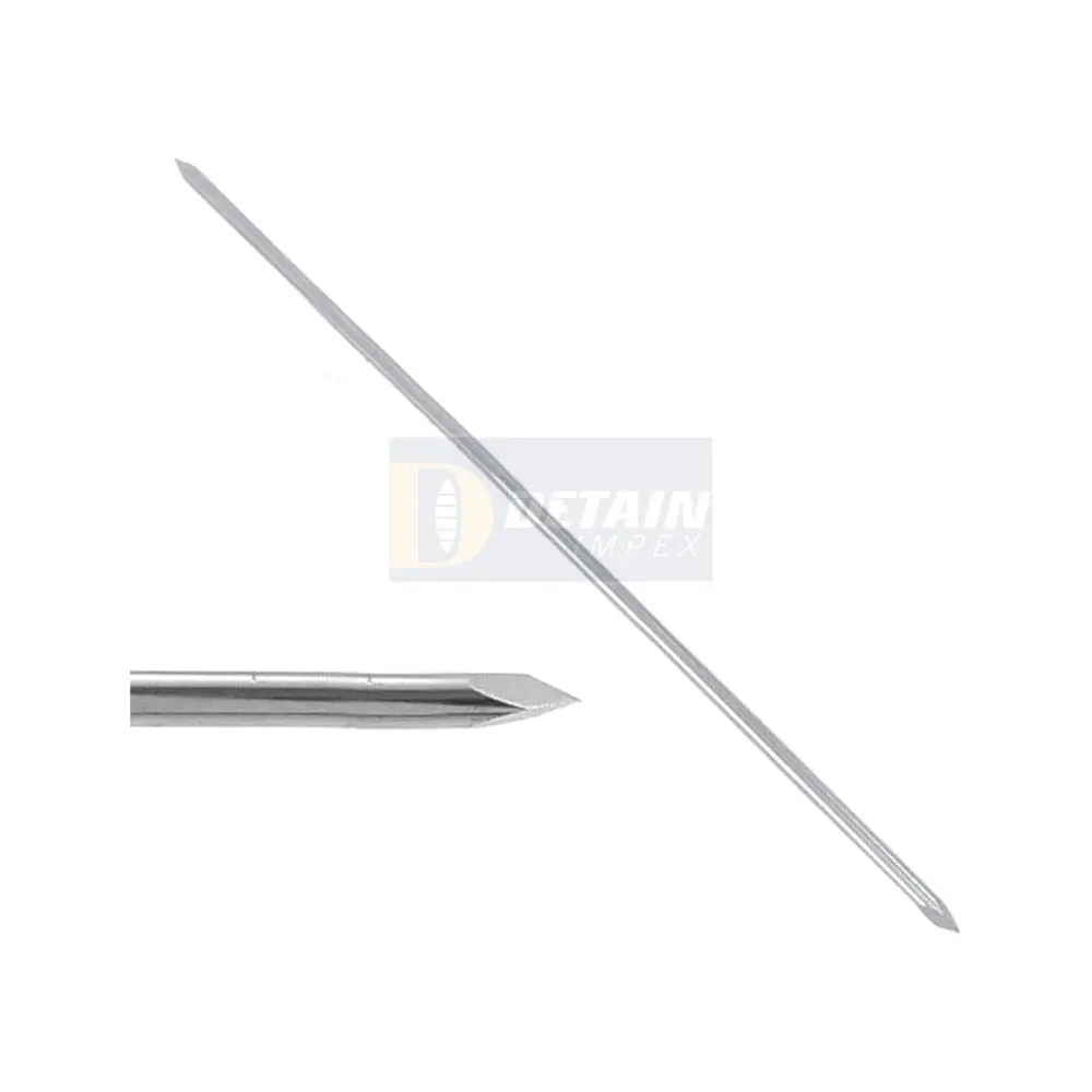 Orthopedic Coarse Threaded Small Fragment Pins K-wire , Kirschner Wire Bone Trauma Surgery Precision Ground Certified Implants