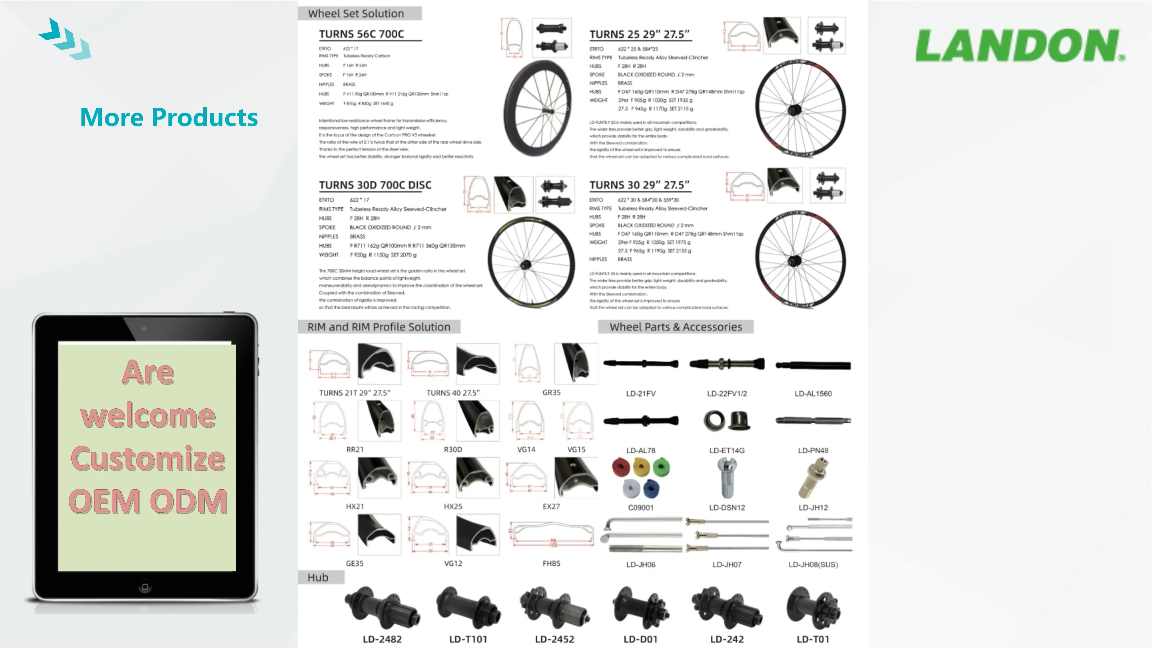 Landon Rim Profile Aluminum Alloy Extrusion Bicycle Rim Pin Join Odm
