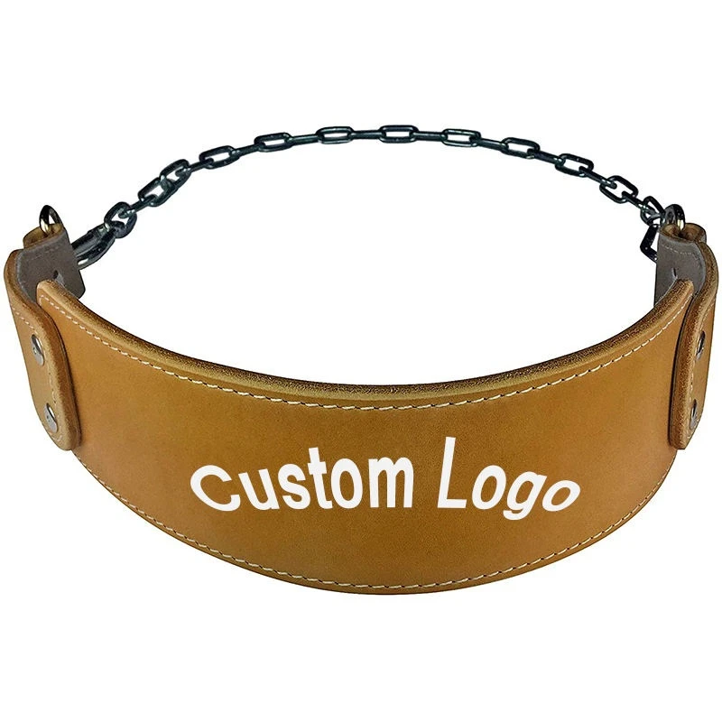 2023 Leather Dipping Belt Gym Exercise Heavy Chain Bodybuilding Workout Leather Weightlifting