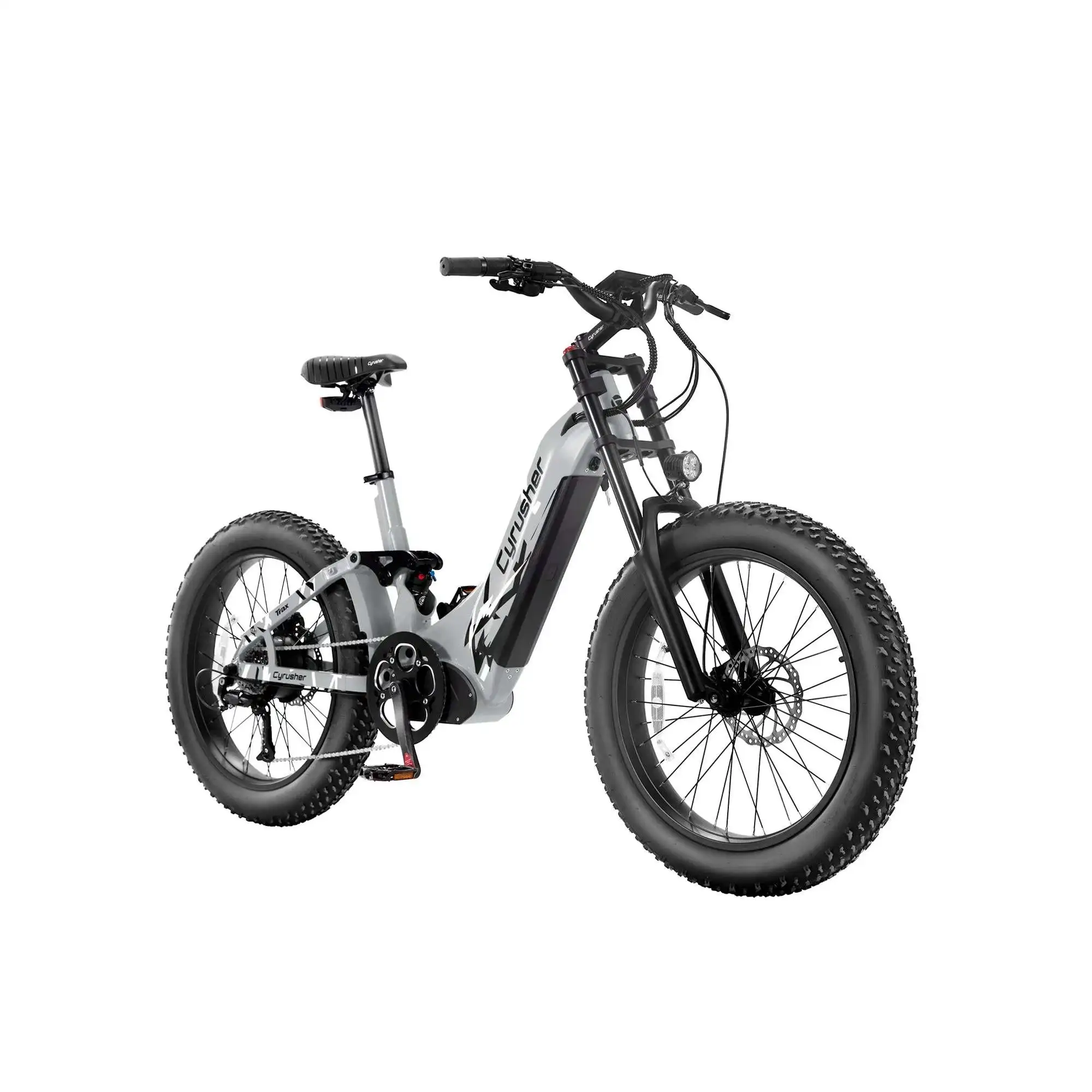 Trax 24\" Step-through All Terrain Air Shock Electric Mountain Bike with Air Suspension for Off-Road Adventures