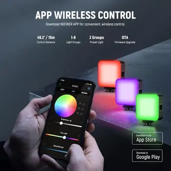 NEEWER RGB62 Magnetic RGB Video Light with APP Control detail image