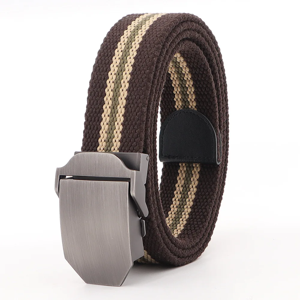 BLT30 B14 Casual Leather Fabric Belts Waxed Thread Braided Woven Fashionable Versatile Canvas for Multiple Options