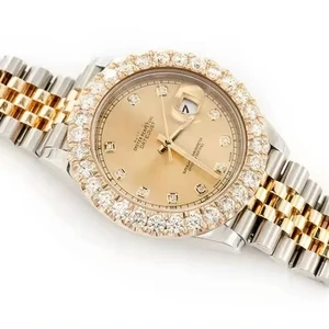 40mm Stainless Steel Antique Hip Hop Watch Iced Diamonds High Fashion Jewelry VVS Moissanite Wholesale Factory Price Indian