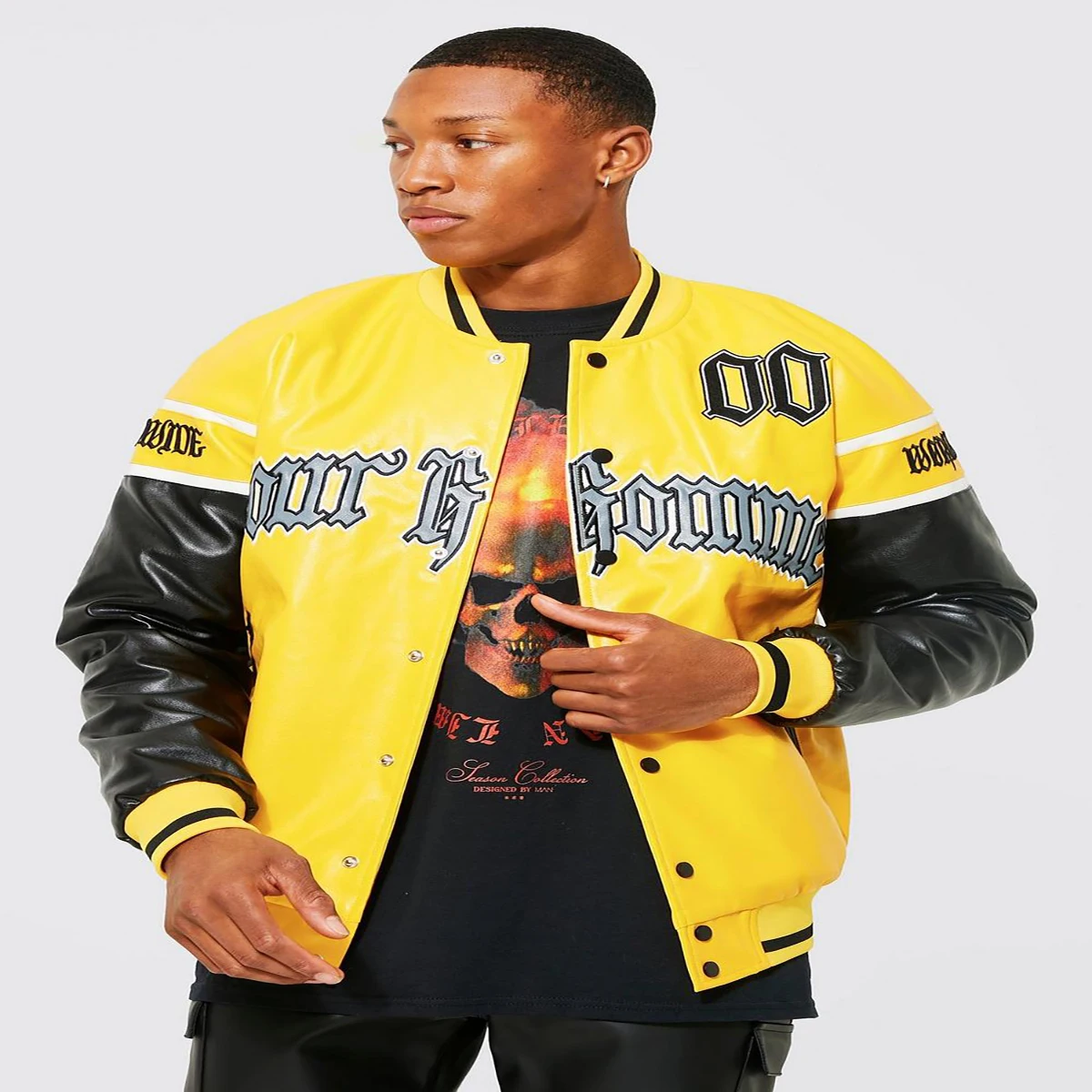 Jackets For Men Varsity Jacket Outdoor Embroidery Street Wear Clothing ...