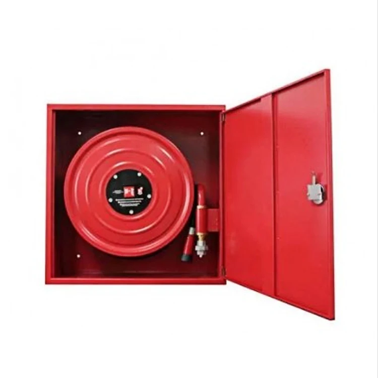 Manufacture EN671/EN694 25mm Manual Swing High Pressure 1.2Mpa Fire Fighting Equipment 1inch  30m Brass Fire Hose Reel Cabinet