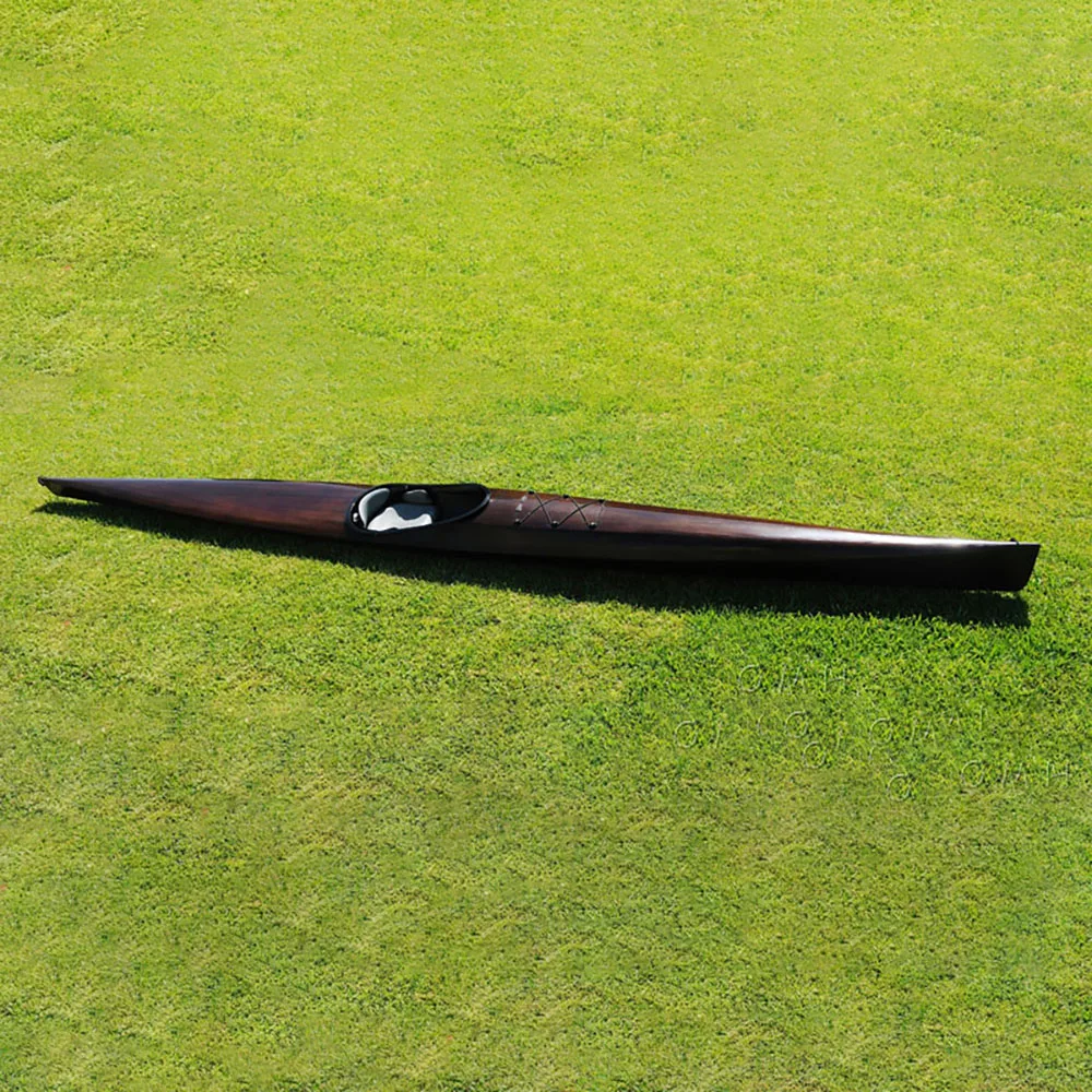 1 Person Kayak Single Kayak Lawrence Racing Wooden Kayak 20' With Kayak