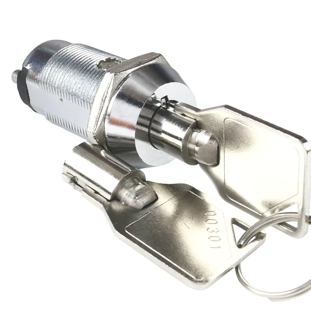 Secure 19mm Tubular Key Lock Cylinder Magnetic Door Lock Made of Zinc Alloy for Electrical Switch Access