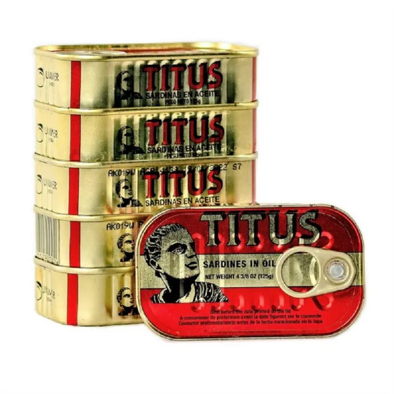 Morocco Titus Canned Sardines In Vegetable Oil 125g Club Can Buy