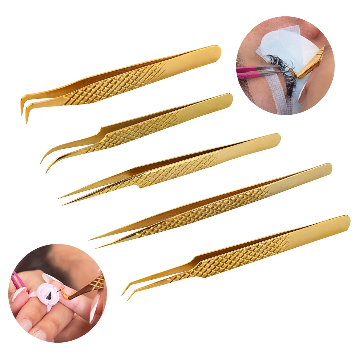 Professional Custom Logo Eyelash Tweezers For Makeup For Beginners ...