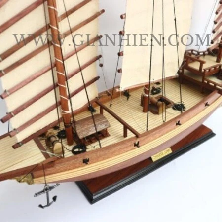 Gia Nhien Manufacturer Approve Custom Design Low MOQ Chinese Junk  WOODEN MODEL BOAT -  HIGH QUALITY WOOD SHIP MODEL