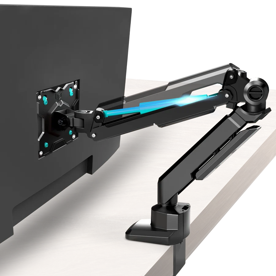 Onkron Monitor Desk Mount For Lcd Led Oled 13" 34 Inch Computer Screens Up To 22 Lbs With Gas