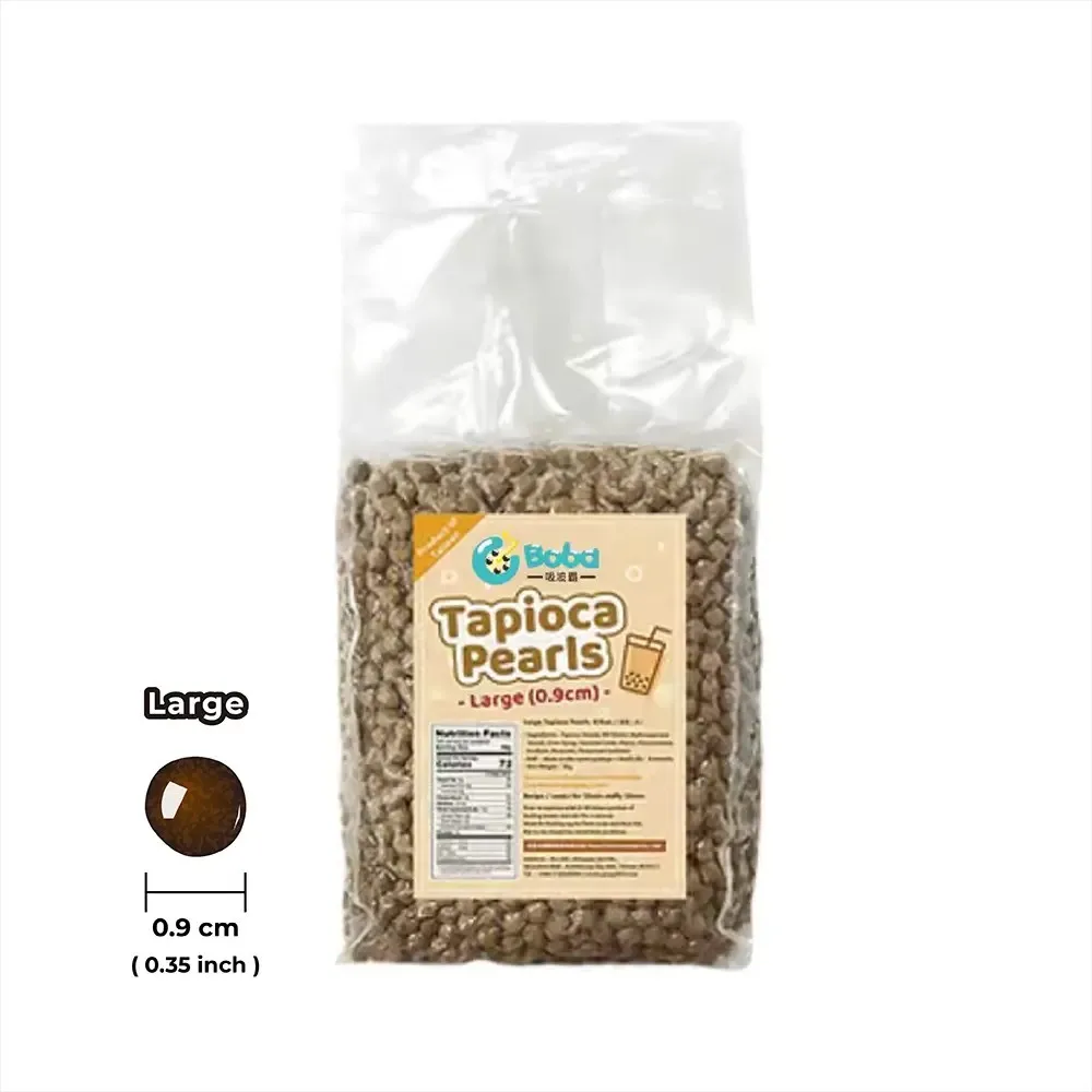 Taiwan-Made Cboba Brand Tapioca Pearls 4mm/8mm/10mm Sizes Coconut Milk Infused Convenient To-Go Bag